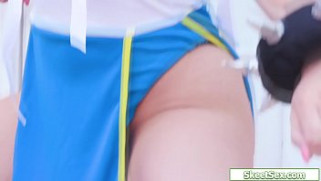 Hot Chun Li cosplayer gets fucked in her sexy tight ass